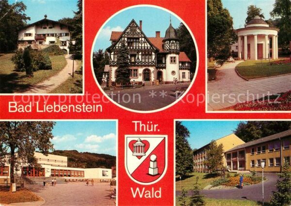 Bad Liebenstein Klubhaus Postamt Brunnentempel Kulturha
