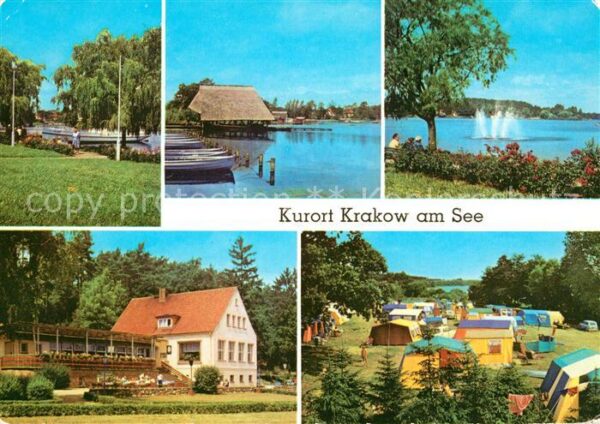 Krakow See Dampferanlegestelle Fischerhaus Seeblic