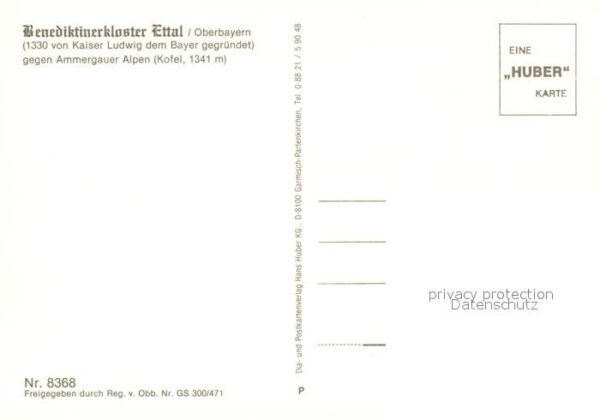 Ettal Benediktinerkloster Ettal mit Ammergaue – Bild 2