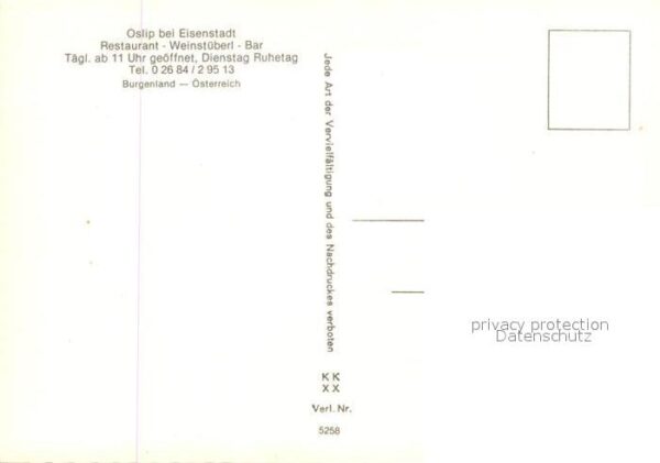 Oslip Restaurant Storchmühle – Bild 2