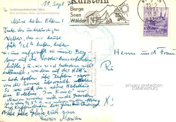 Kufstein Tirol Vorderkaiserfeldenhütte mit Rofan und K – Bild 2
