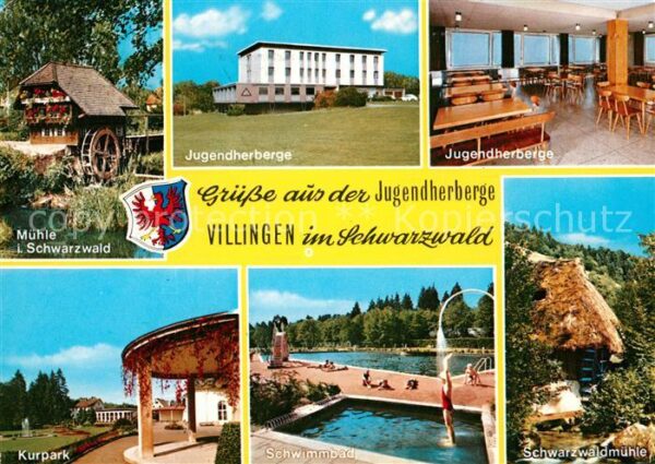 Villingen-Schwenningen Mühle Jugendherberge Gastraum Kurpark S