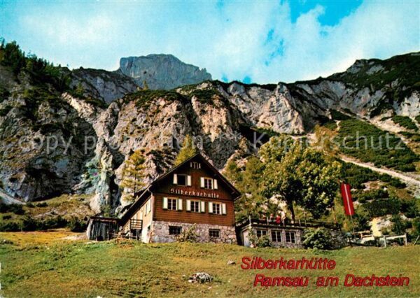 Ramsau Dachstein Steiermark Silberkarhütte mit Wasenspitze