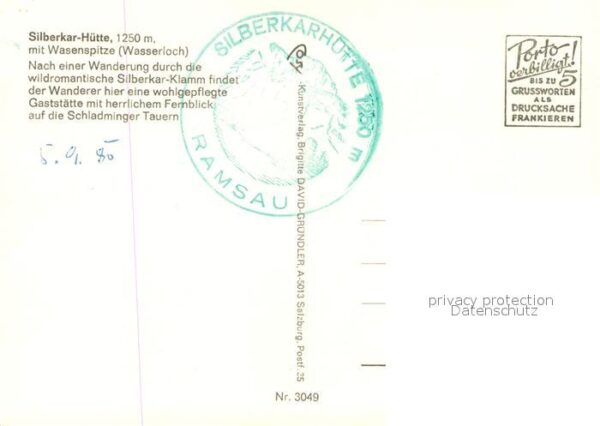 Ramsau Dachstein Steiermark Silberkarhütte mit Wasenspitze – Bild 2