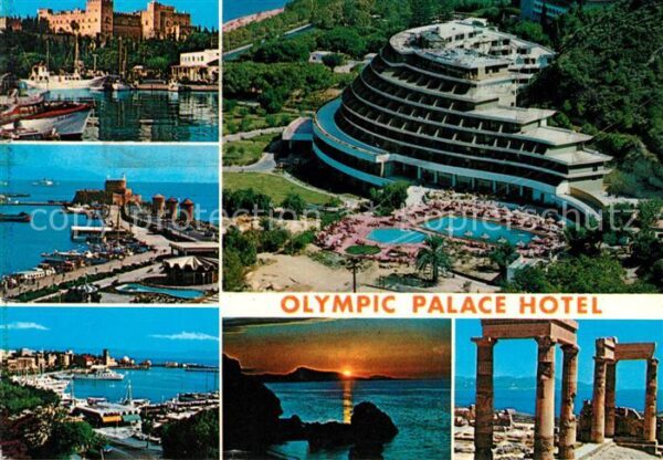 Rhodos Rhodes Aegaeis Schloss Hafen Olympic Palace Hotel Temp