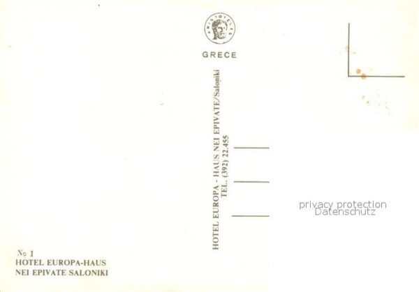 Saloniki Salonica Hotel Europa Haus Gaststube Strand – Bild 2