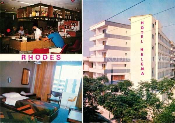 Rhodos Rhodes Aegaeis Hotel Helena Bar Gästezimmer