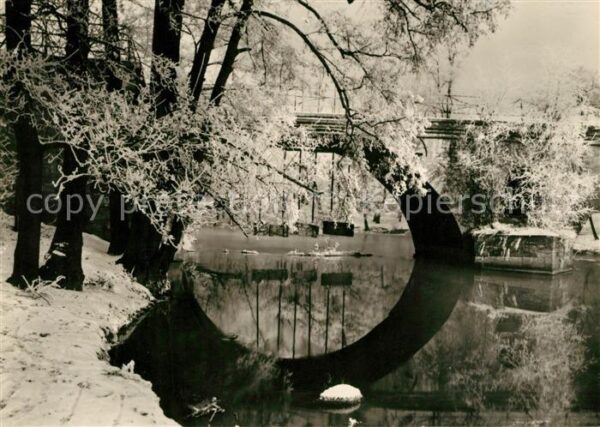 Weimar Thueringen Sternbrücke Winter