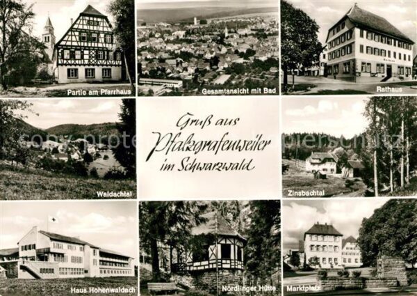 Pfalzgrafenweiler Rathaus Marktplatz Panorama