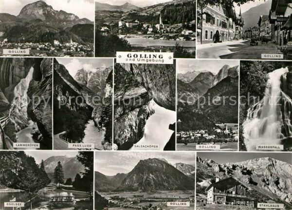 Golling Salzach Wasserfall Pass Lueg Panorama