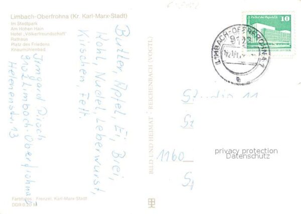 Limbach Oberfrohna Stadtpark Hotel Völkerfreundschaft Rath – Bild 2