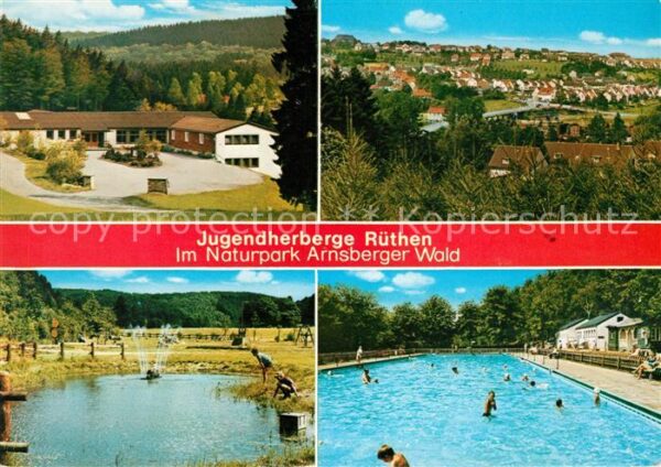 Ruethen Moehne Jugendherberge Naturpark Arnsberger Wal