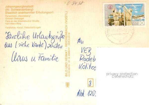 Johanngeorgenstadt Ferienheim Henneberg Oberjugel Park Kar – Bild 2