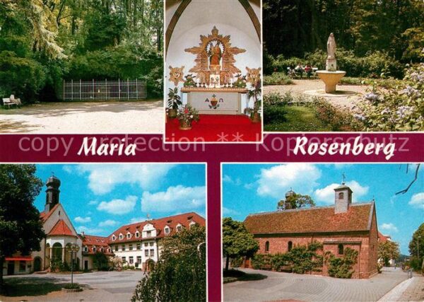 Waldfischbach-Burgalben Maria Rosenberg Lourdesgrotte Gnadenbil