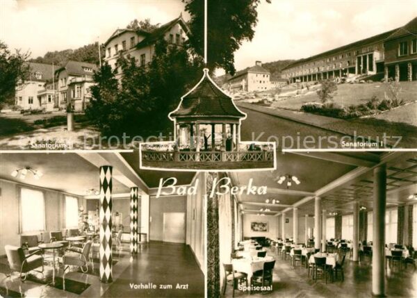 Bad Berka Sanatorium II und I Vorhalle Arzt Speis