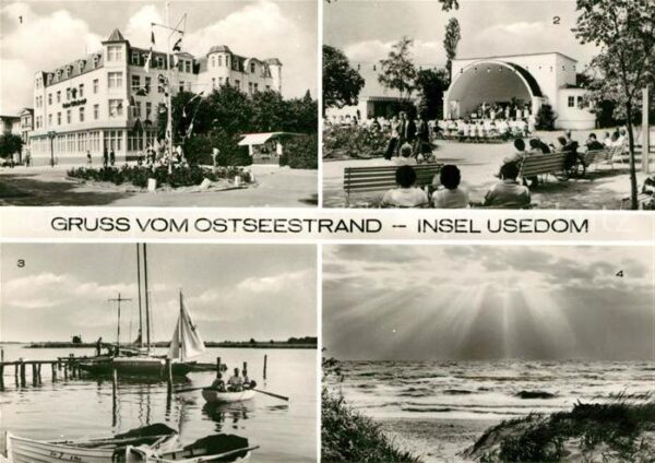 Zinnowitz Ostseebad Heim Glück auf Konzertpavillon Achterwa