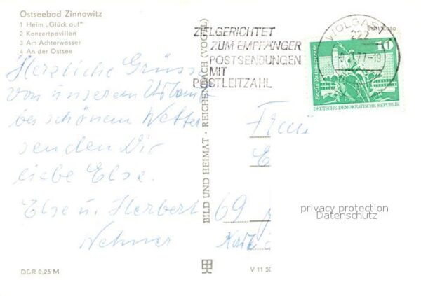Zinnowitz Ostseebad Heim Glück auf Konzertpavillon Achterwa – Bild 2