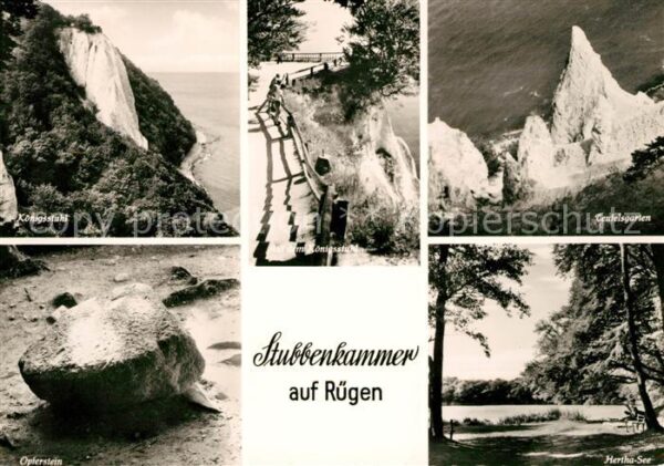 Stubbenkammer Ruegen Königsstuhl Teufelsgarten Opferstein He