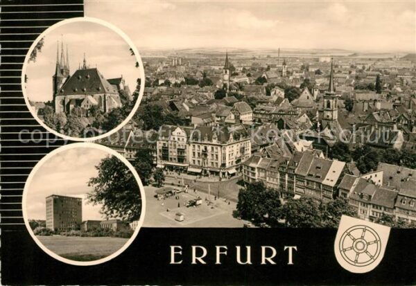 Erfurt Panorama Severi Dom Hochhaus Beethovenp