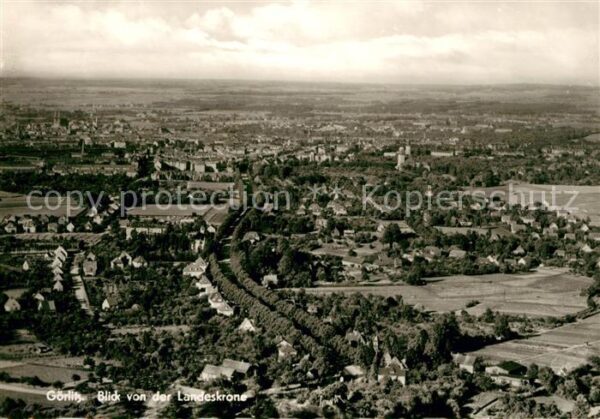Goerlitz Sachsen Panorama von der Landeskrone