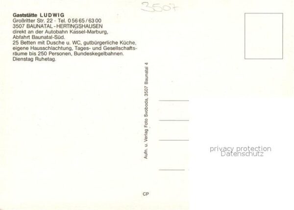 Hertingshausen Kassel Gaststätte Ludwig – Bild 2