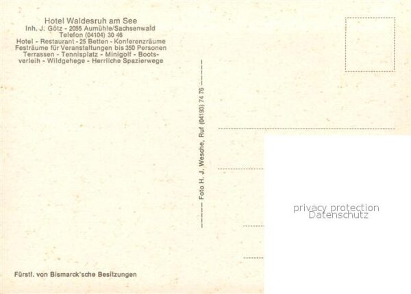 Aumuehle Hamburg Hotel Waldesruh am See – Bild 2