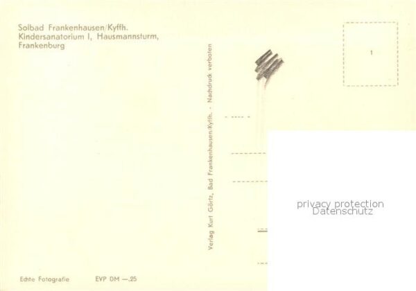 Frankenhausen Bad Kindersanatorium Hausmannsturm Frankenb – Bild 2