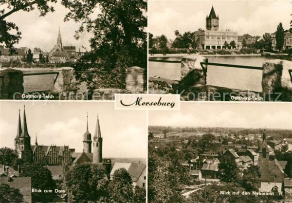 Merseburg Saale Gotthard Teich Dom Neumarkt