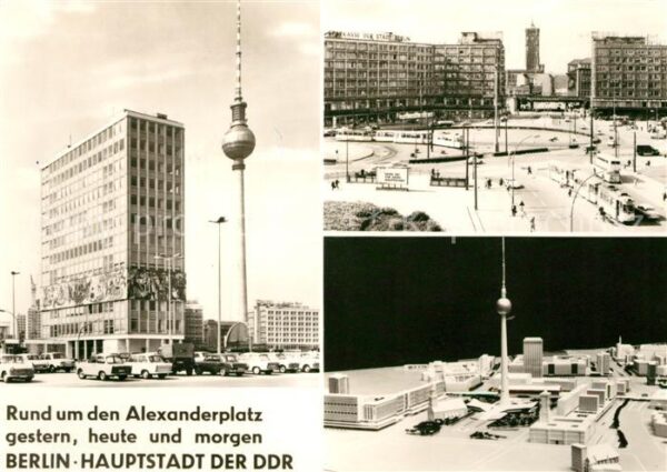 Berlin Alexanderplatz Fernseh UKW Turm Deutsch