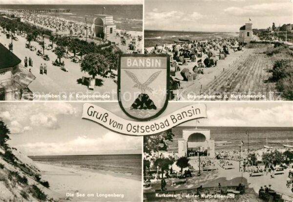 Bansin Ostseebad Strandleben Kurpromenade See Langenberg