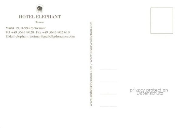 Weimar Thueringen Hotel Elephant – Bild 2
