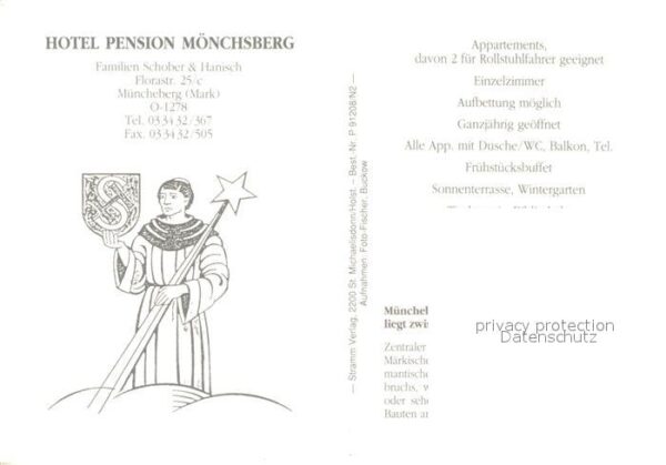 Muencheberg Hotel Pension Mönchsberg – Bild 2