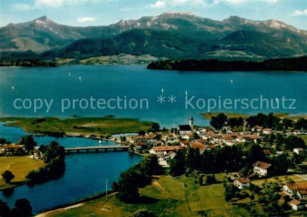 Seebruck Chiemsee Fliegeraufnahme
