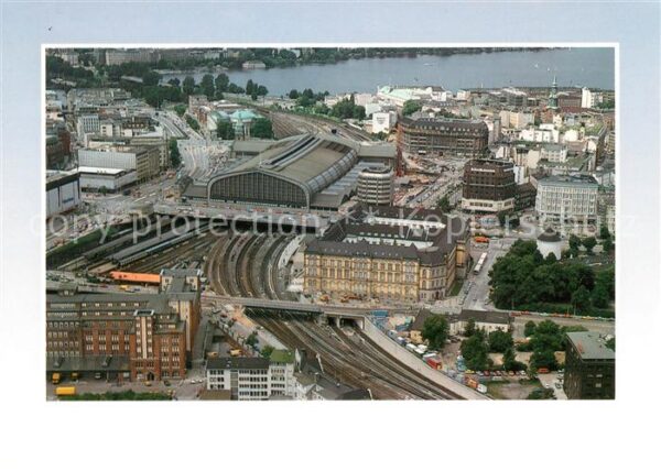 Hamburg Fliegeraufnahme Hauptbahnhof