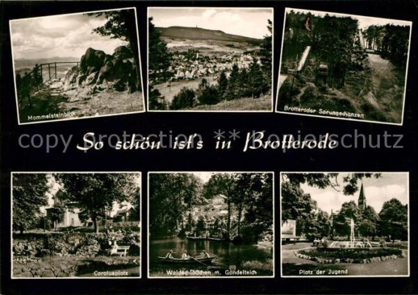 Brotterode Mommelsteinblick Sprungschanzen Waldsch