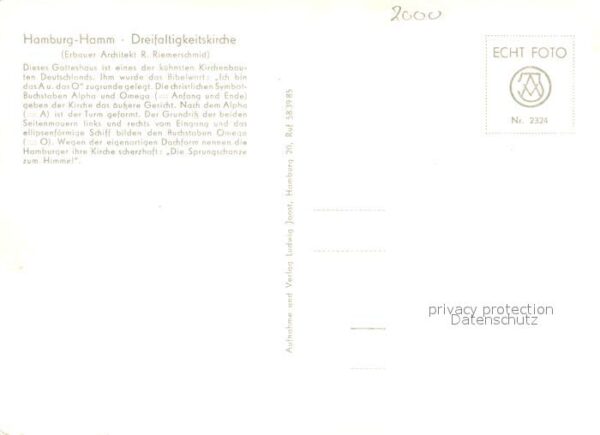Hamm Hamburg Dreifaltigkeitskirche – Bild 2