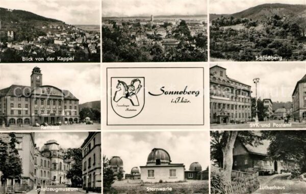 Sonneberg Thueringen Kappelblick Panorama Schlossberg Rathau