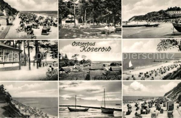 Koserow Ostseebad Usedom Teilansichten Strandpartien