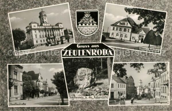 Zeulenroda-Triebes Rathaus Oberer Bahnhof Goethestrasse Sc