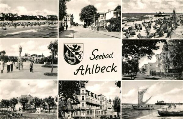 Ahlbeck Ostseebad Strandpartien Ortsmotive