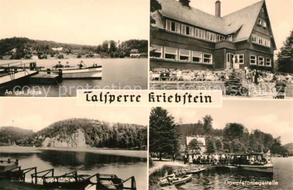 Talsperre Kriebstein Fähre HO Gaststätte Wappenfelsen Dampfe