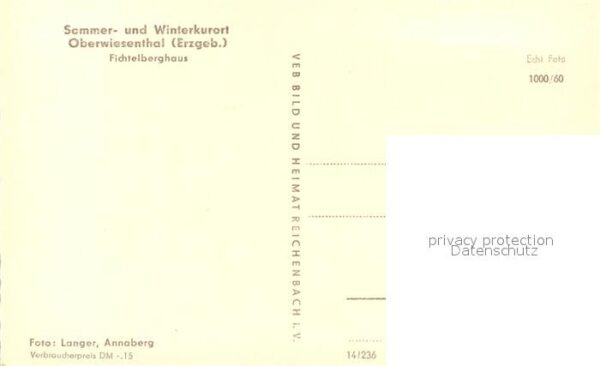 Oberwiesenthal Erzgebirge Fichtelberghaus – Bild 2