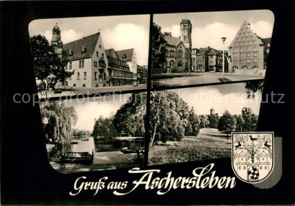 Aschersleben Rathaus Gondelteich Westdorfer Warte Po