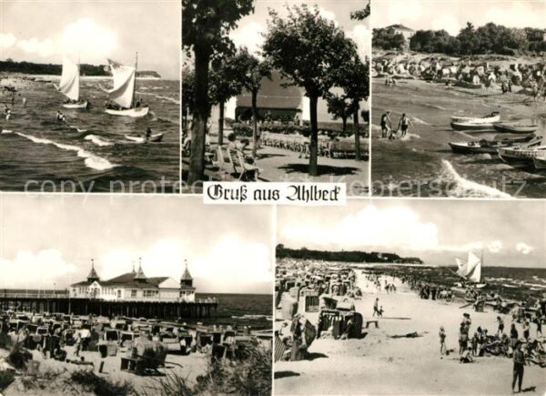 Ahlbeck Ostseebad Segelpartie Strandpartien Seebrücke