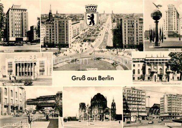 Berlin Hochhaus Stalinallee Haus Berlin Dt Spo