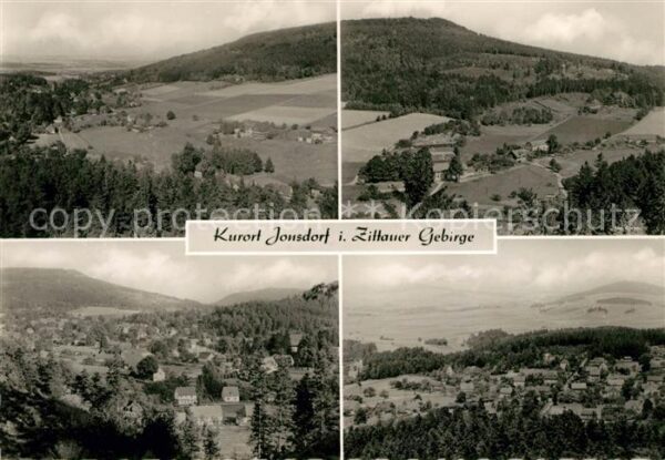 Jonsdorf Panorama mit Zittauer Gebirge