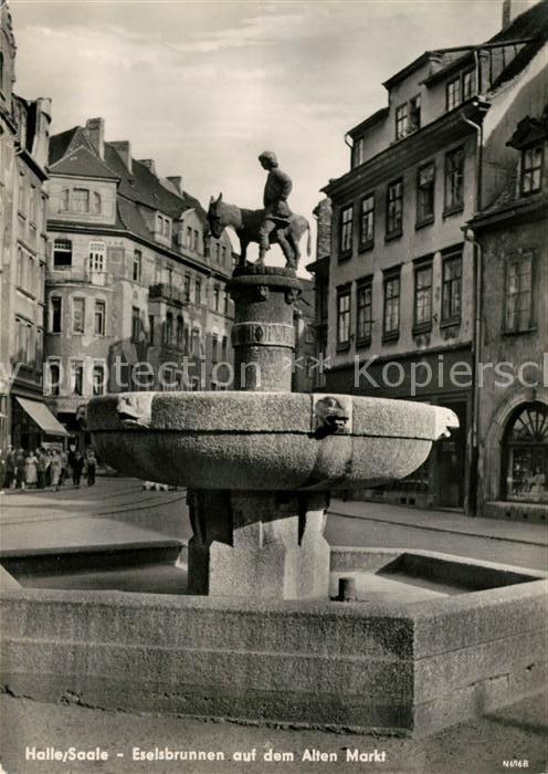 Halle Saale Eselsbrunnen auf dem Alten Markt