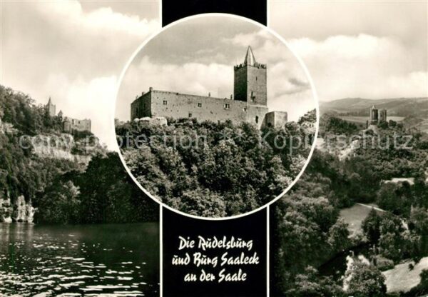 Bad Koesen Die Rudelsburg und Burg Saaleck an der