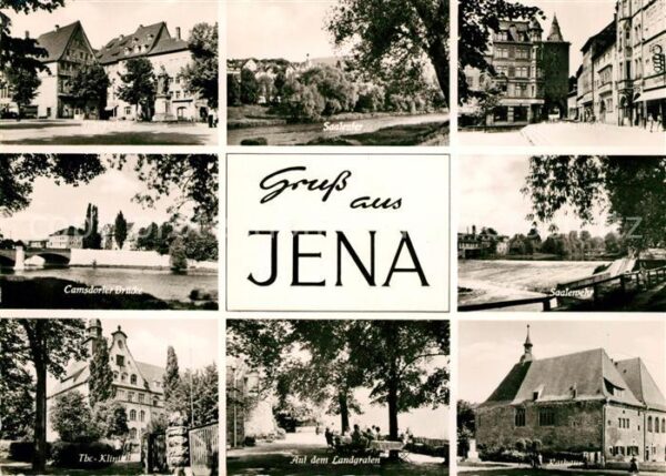 Jena Thueringen Marktplatz Saaleufer Johannistor Camsdo