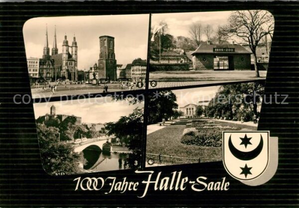 Halle Saale Marktplatz Zoo Eingang Burg Giebichenst